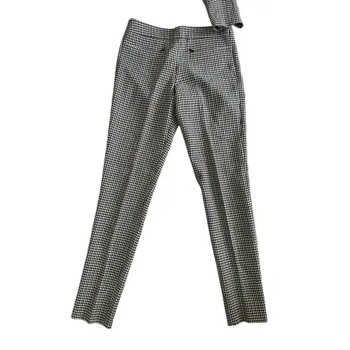 Emporio Armani Women’s Houndstooth Black White Jacket Pants Suit Sz US 36
