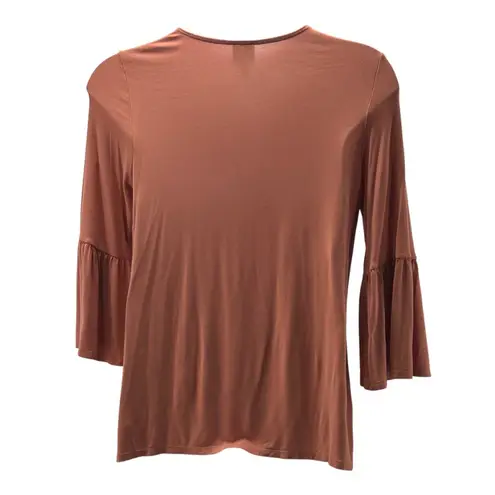 Como vintage Floral Boho Top Peach Medium