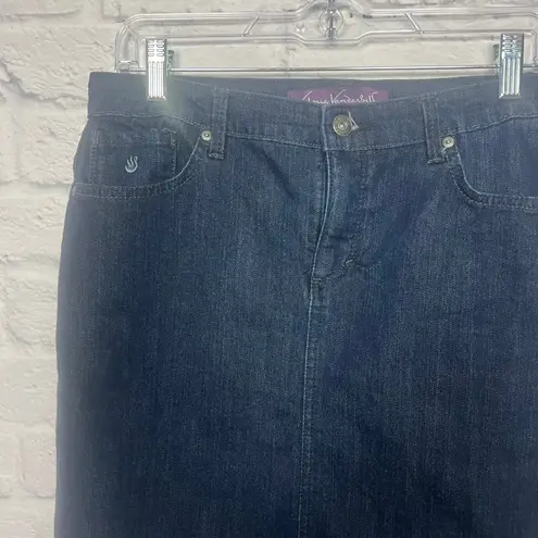 Gloria Vanderbilt Jean Skirt Women Size 6 Amanda Skirt