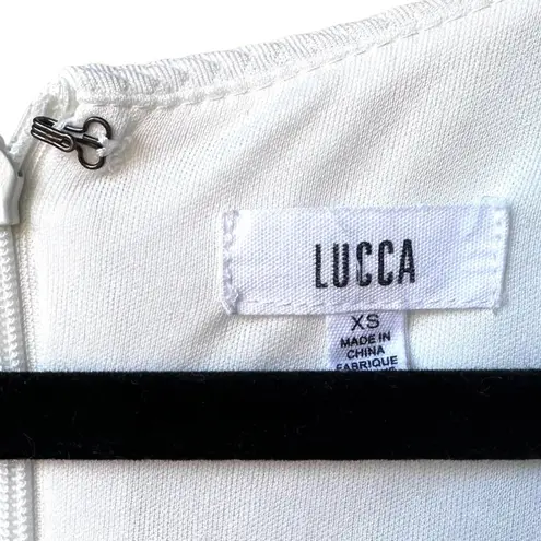 Lucca Couture lucca urban outfitters white sleeveless plunging neckline mini dress women xs
