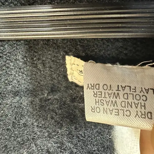 Neesh by D.A.R Anthropologie M/L Goth Black Merino Wool Ruffle Sweater Romantic Size L