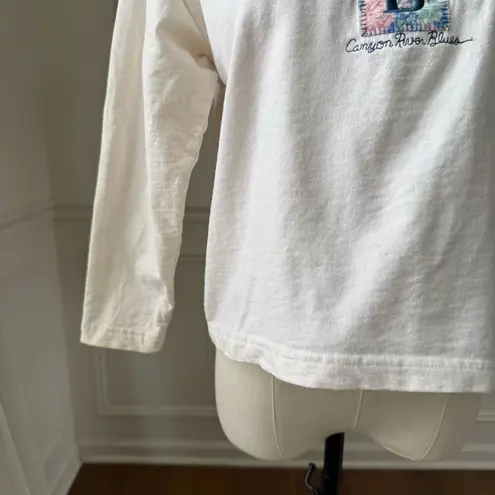 Canyon River Blues Vintage 90s Crop Applique Tshirt M