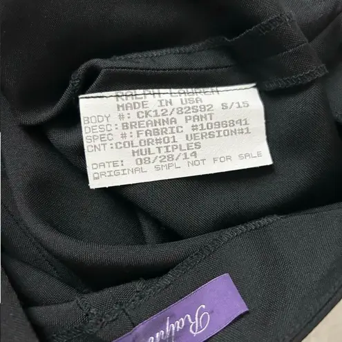 Ralph Lauren Purple Label Women's Breanna Bootcut Pant Black Size 29 Tall