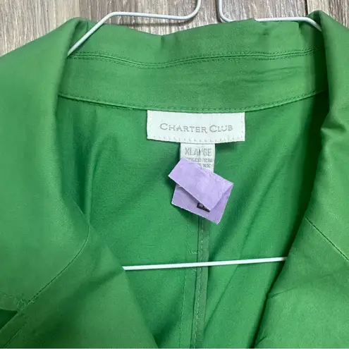 Charter Club Vibrant Green Women's Blazer XL