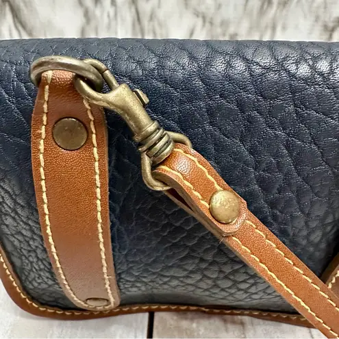 Esprit Navy and Brown Crossbody Belt Bag Fanny Pack GenX Small Preppy Concerts