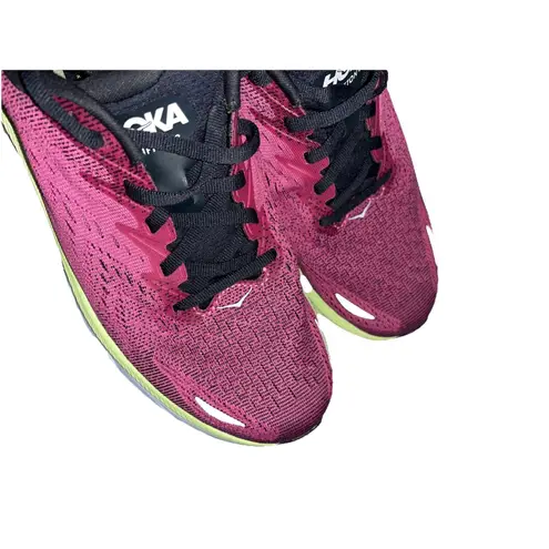 Hoka One One Clifton 8 Womens Running Sneakers Shoes Ibis Rose Pink Size 7 B