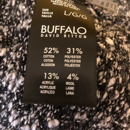 Buffalo David Bitton Sweater Black Crew Neck New L