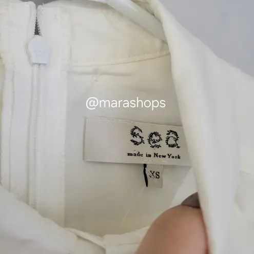 Sea New York Plaid Corset Button Down Shirt Gray Size XS