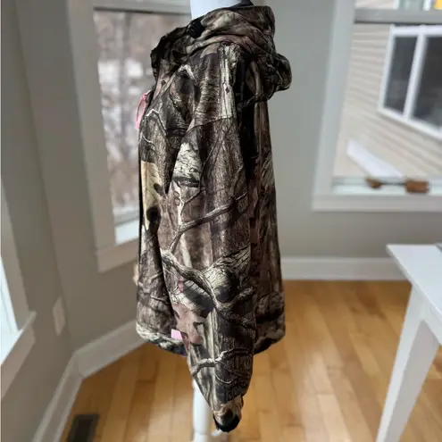 Russell Athletic Russell Outdoors Green Brown Tan Camouflage Full Zip Hooded Jacket Size Kids XL