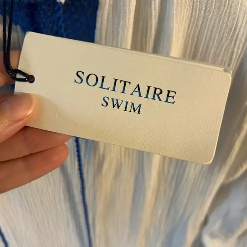 NWT Solitaire White/Blue Swim Cover