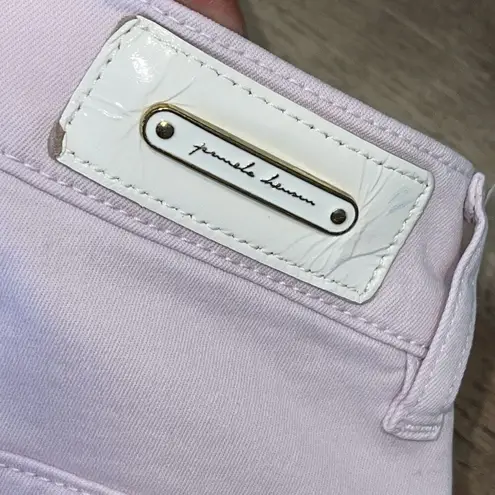 Pamela Henson Womens Delicious Chinos Cinq Cut Frayed Ankle Jeans Light Purple S Size 2