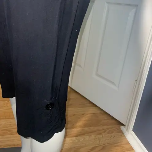 Urban behavior strapless jumpsuit capris black size medium pockets romper casual