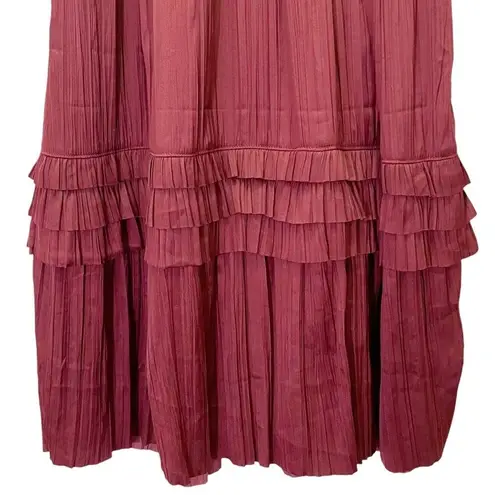 Evereve NWT Roan + Ryan Tallulah Holiday Midi Dress in Burgundy Wine Size Small