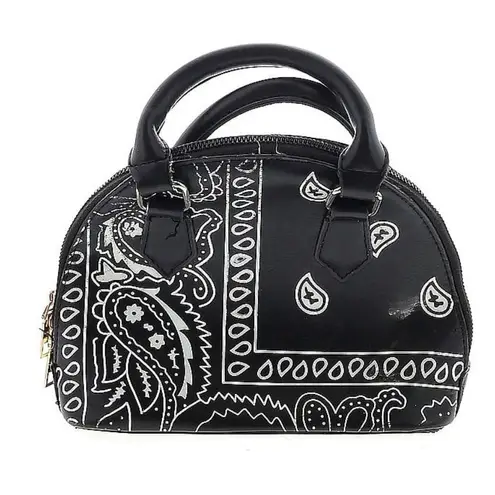Bandana Print Mini Purse Mini Bag Black & White Trendy Cute Y2K Vibes