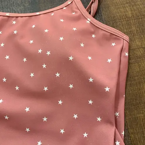 Kortni Jeane Pink Star Latter-Back Swimsuit Top Size XS