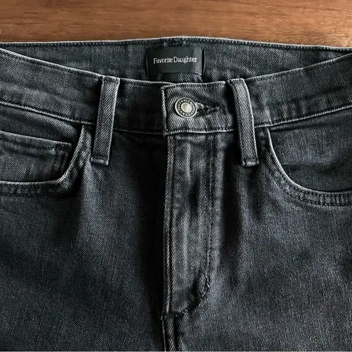 Favorite Daughter Size 23 Erin High Rise Slim Straight in Boulder Wash Black
