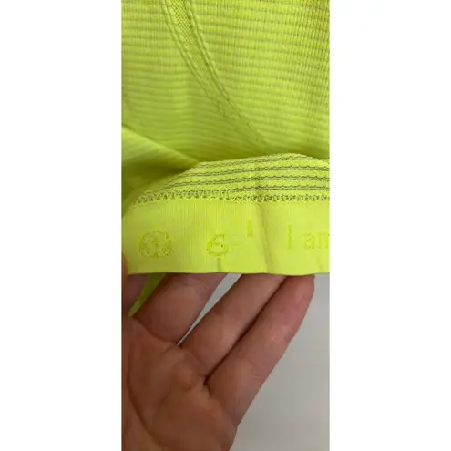 Lululemon  Tank Top Womens 6 Neon Yellow Lime Swiftly Tech Racerback Seamless