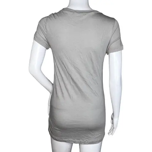 J. Crew Shirt Womens Small Gray Gold Beaded Antler T Shirt Tee Casual Preppy Gray