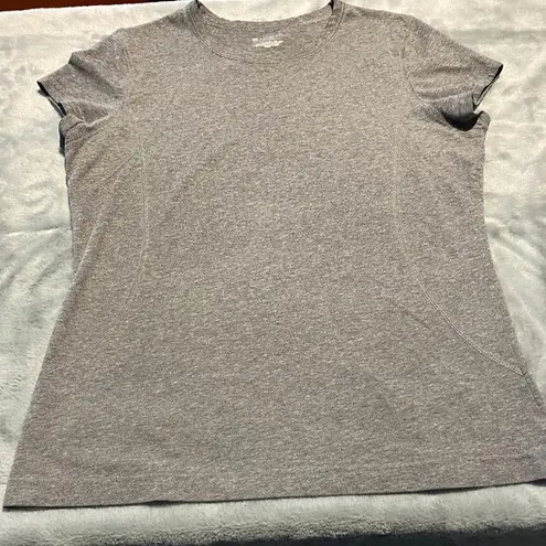 Tek Gear Womens  Workout Shirt Gray size Large