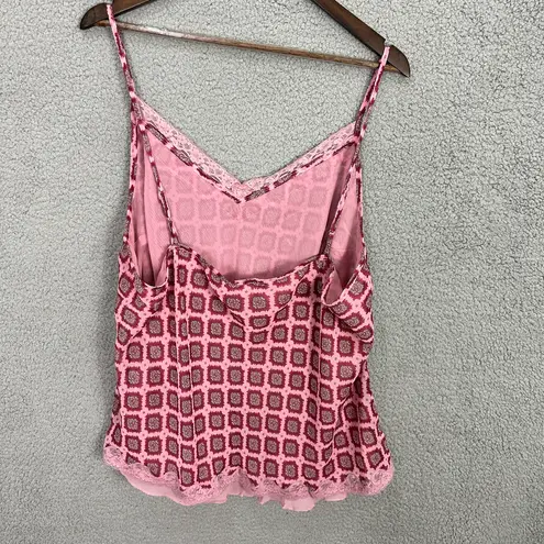 Apt. 9  Womens 3X‎ Pink Lace Trim Tank Top Cami Geometric Print Boho Fairy Y2K - Image 7