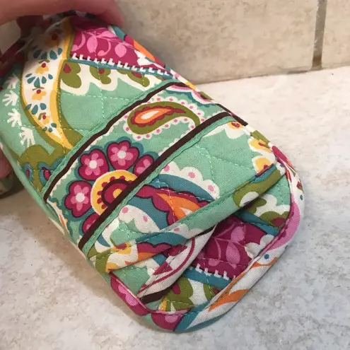 Vera Bradley  Green Patterned Wallet & Glasses Case