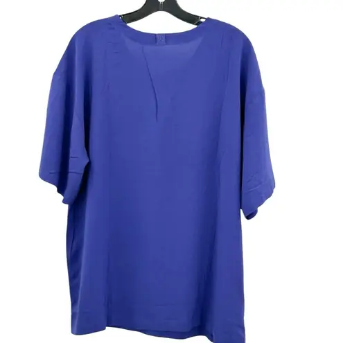 Rawgear Lounge Wear Top Women’s 100% Rayon Blue Size Medium