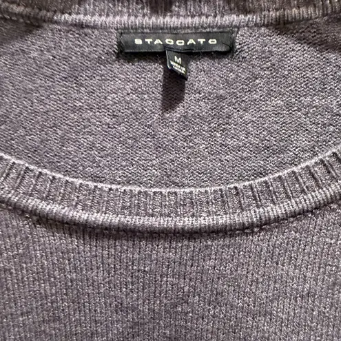 Staccato Heathered Knit Sweater size M