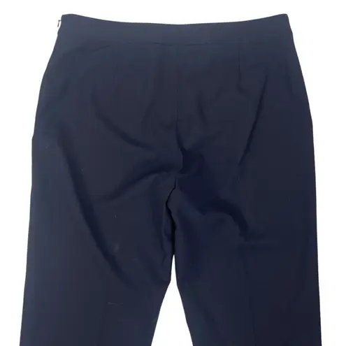 Lafayette 148 Wool Blend Taper Leg Dress Pants Navy Blue Size 0