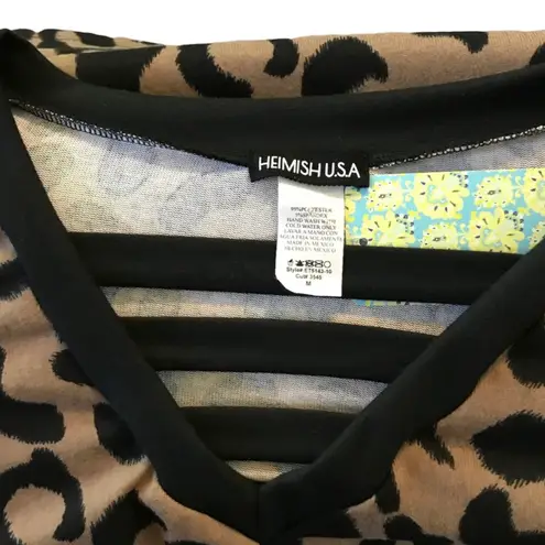 Heimish USA -Leopard Print Tunic/Dress-Long sleeve-NWT.