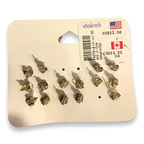 Claire's Sensitive Solutions Flower Rhinestone Earrings 7 Pair