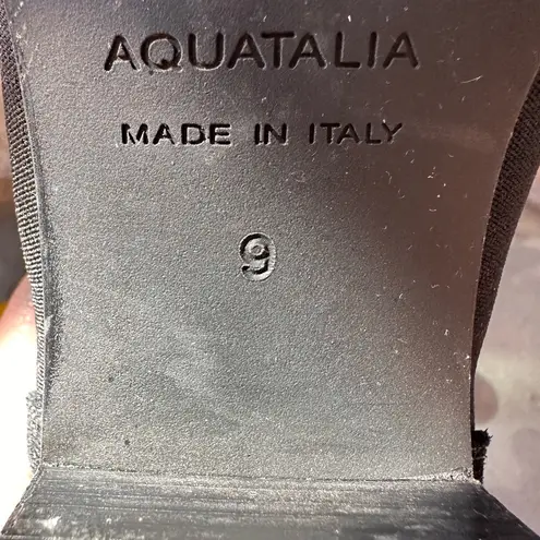 Aquatalia Womens Falco Chelsea Ankle Bootie Suede Heeled Boots