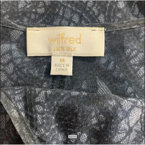 Wilfred Aritzia 100% Silk Camisole Lace Print