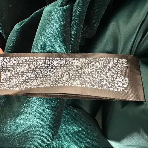 Ever New Bubble Hem Mini Velvet Emerald Dress Heart Diamanté Sz 8 Petite Party Green