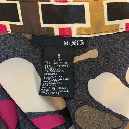 Mixit Women’s pink/black 1/2 sleeve dress, size 6