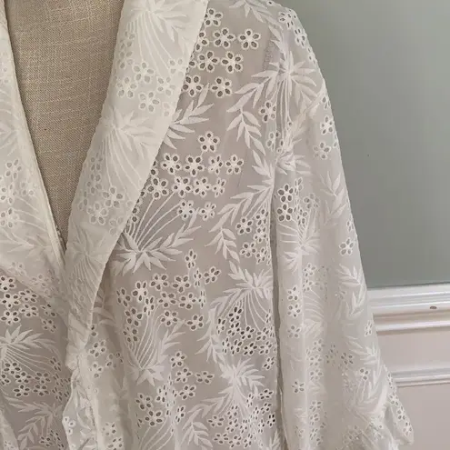 Majorelle Faria Kimono in White embroidery Large