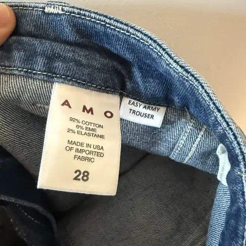 Amo Easy Army Trouser Jeans Size 28 Blue