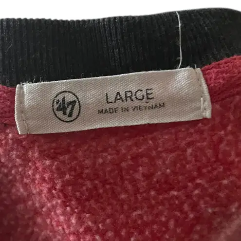 47 Brand Kansas City Chiefs Cropped Sweatshirt Red Black Sporty Womens L