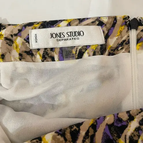 Jones Studio separates dress barn women Asymmetrical Pencil Skirt, multicolor.