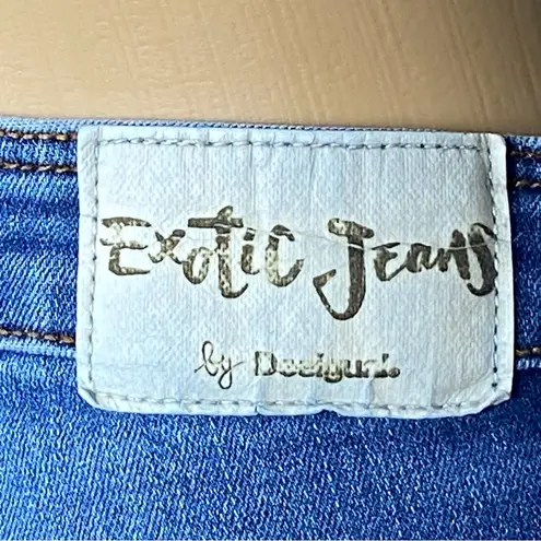 Desigual EXOTIC Celana jeans- Pakaian Jadi Wanita- floral appliqué Size 30 EUC
