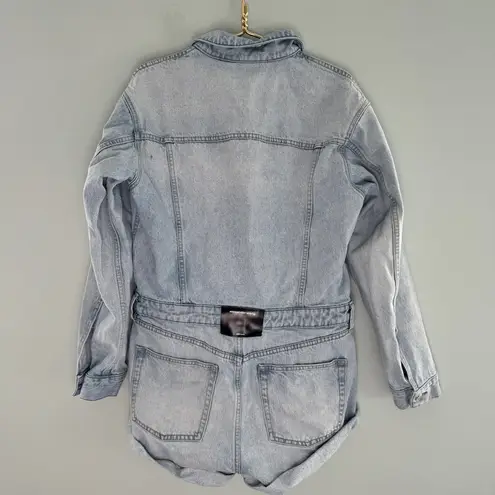Alexander Wang Cotton Denim Short Jumpsuit