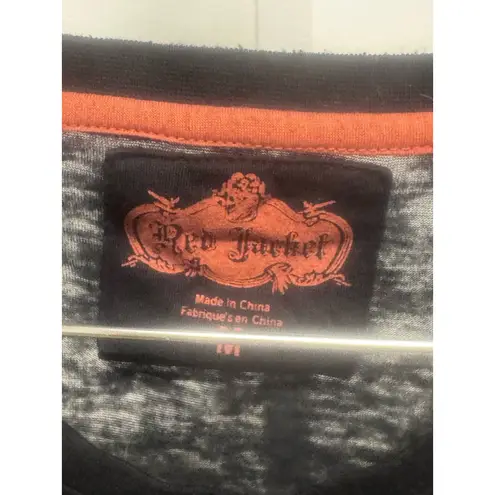 Red Jacket GIANTS Baseball Burnout Black T