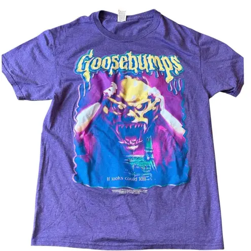 Vintage Goosebumps “If Looks Could Kill” Purple Graphic Tee Unisex Size Small