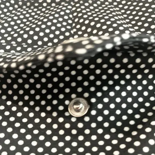 Vtg JoyFit Black White Polka Dots Golf Skort Magenta Spandex Shorts Size Large