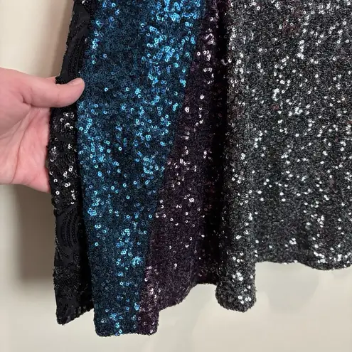 Koche Football Sequin Tee Shirt Dress Women’s 38 / US 6 Glam Sparkle Rocker RtR Silver