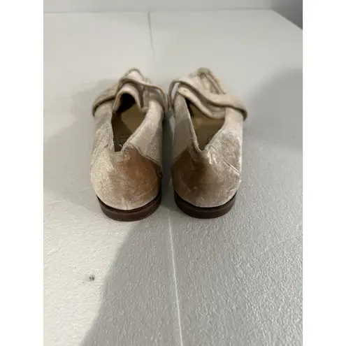 Sole Society Edie Moonlight Pale Pink Velvet Loafers Flats Slip Ons 8 38.5