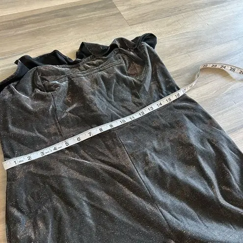 H:ours Simone Jumpsuit in Silver Revolve Sz XL New Years Party Club Going Out