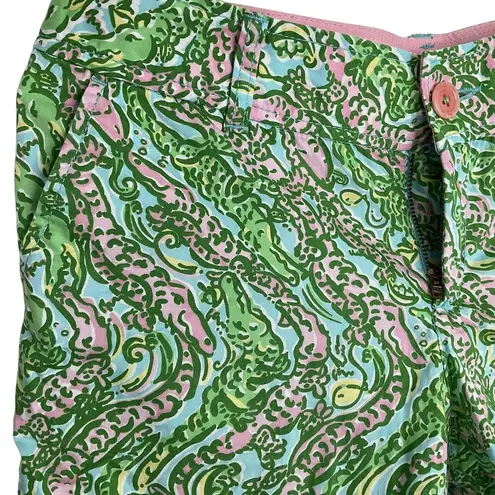 Lilly Pulitzer  Callahan Shorts Multi Sink Or Swim Size 4‎