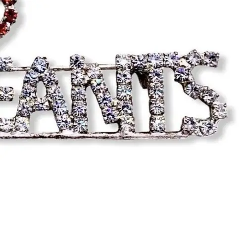 I ❤️ Heart PAGEANTS Rhinestone Bling Brooch Pin Collectable New 2.5” X 1.25”