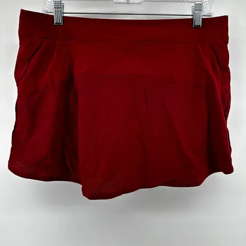 Outdoor Voices  The Exercise 3" Skort Pull On Mid Rise Stretch Athletic Red XL