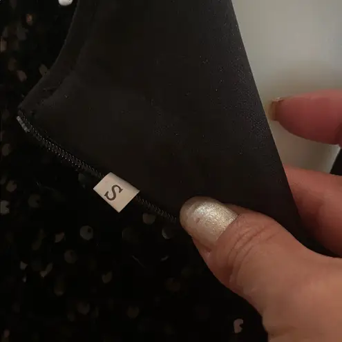 Elegant Black Sequin Dress small No brand